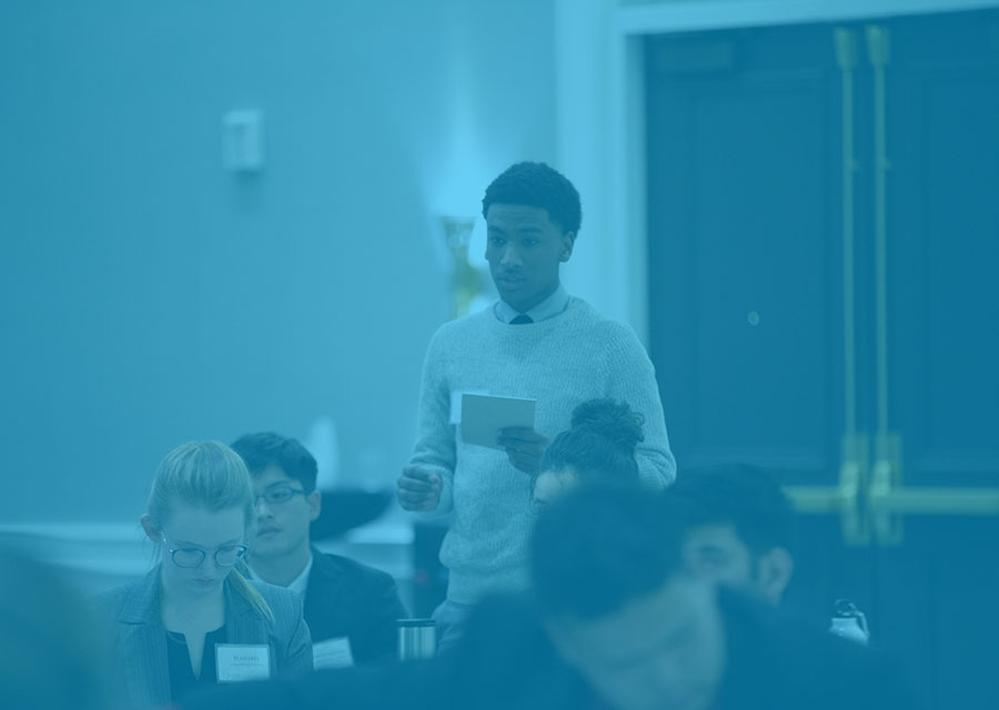 students at model UN