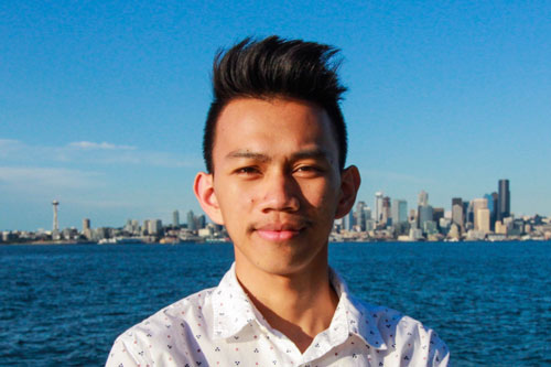 Portrait of Red Dimaculangan, Highline College STEM alumna studying aerospace engineering.