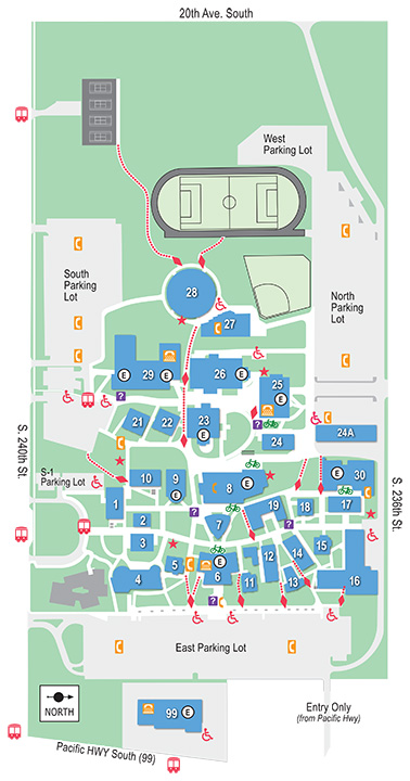 Locations and Directions » Highline College