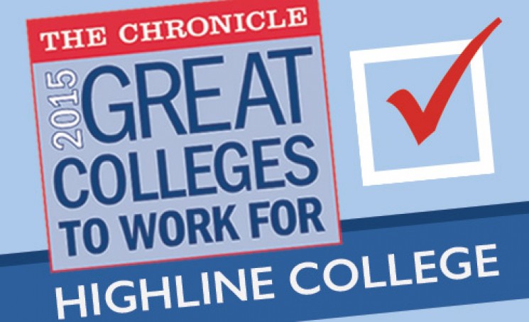 The Chronical 2015 Great Colleges To Work For is Highline College