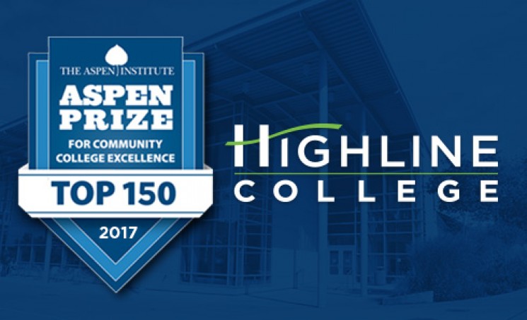 Highline College Aspen Prize for Community College Excellence Top 150 2017 from The Aspen Institute
