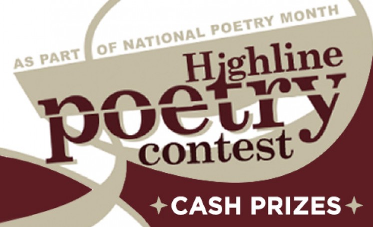 Highline College National Poetry Month Contest poster