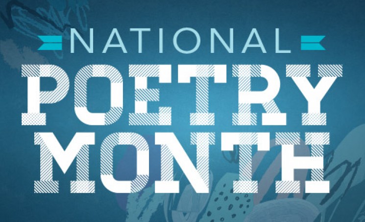 Highline College National Poetry Month poster