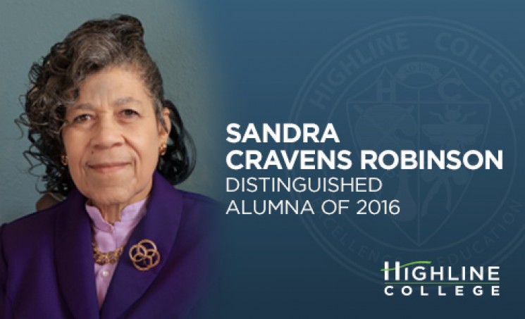Highline College distinguished alumna of 2016, Sandra Cravens Robinson