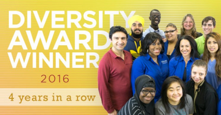 Highline College Diversity Award Winner 2016 4 years in a row poster