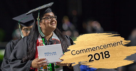 Photo of Highline College graduation Commencement 2018