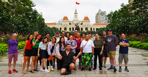 Group photo in Vietnam.